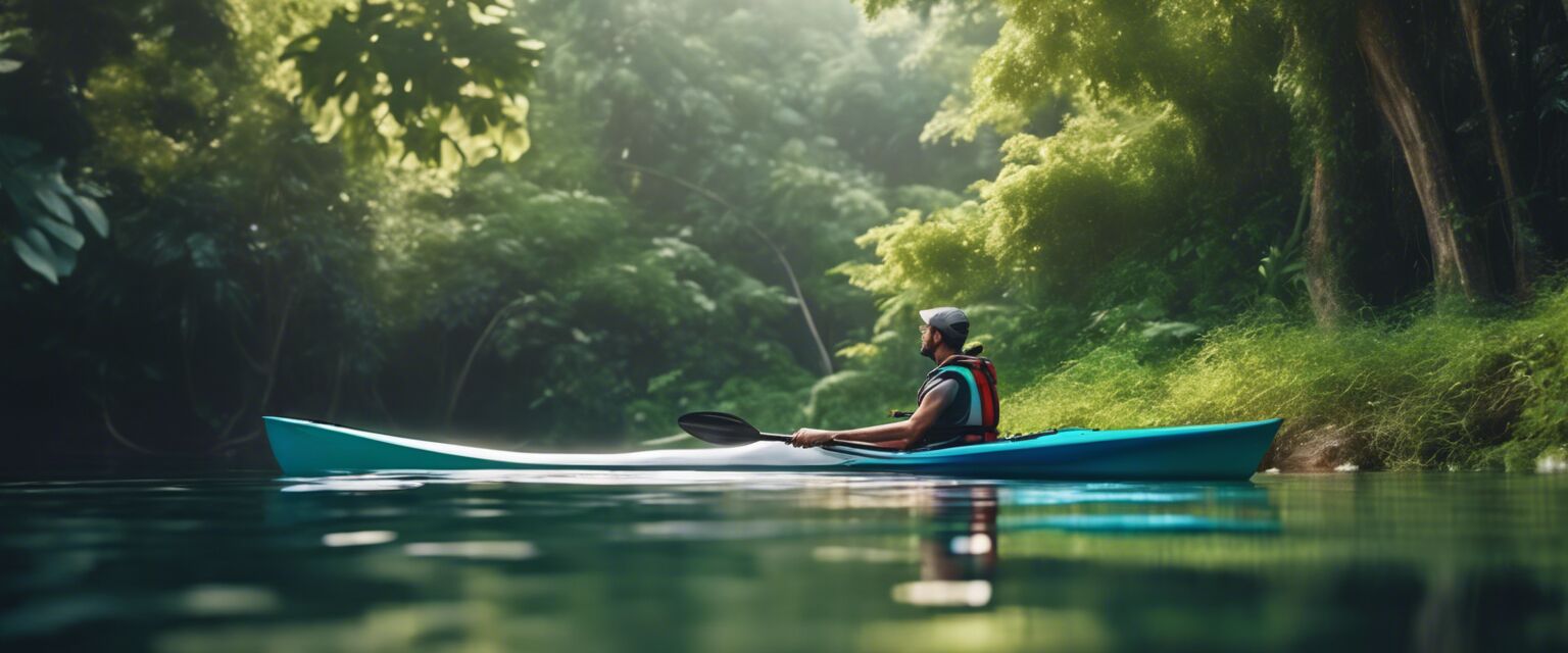 Recycled Kayak on Water